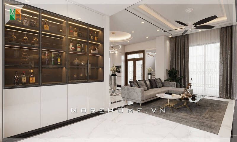 thiết kế phòng khách hiện đại